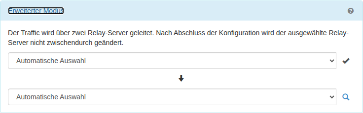 Erweiterter Relay-Modus