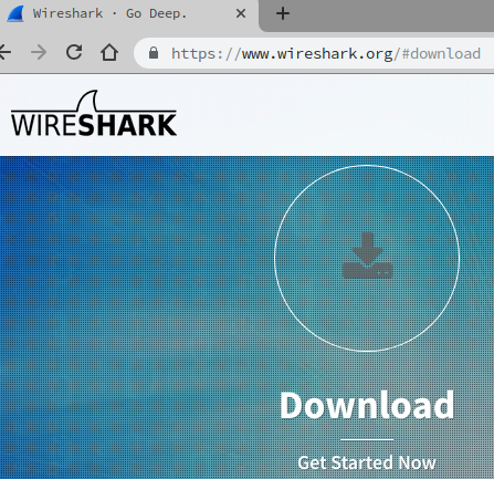Ιστότοπος λήψης του Wireshark