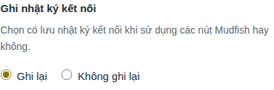 Bật ghi lịch sử kết nối